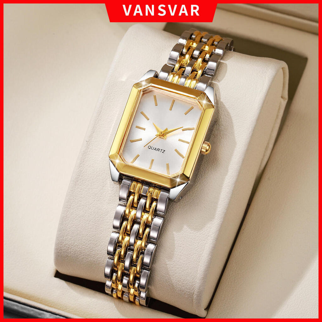 Strass Relógios Femininos Moda Mostrador Quadrado Senhoras Relógio De Quartzo Meninas (Sem Caixa) em Oferta na Shopee