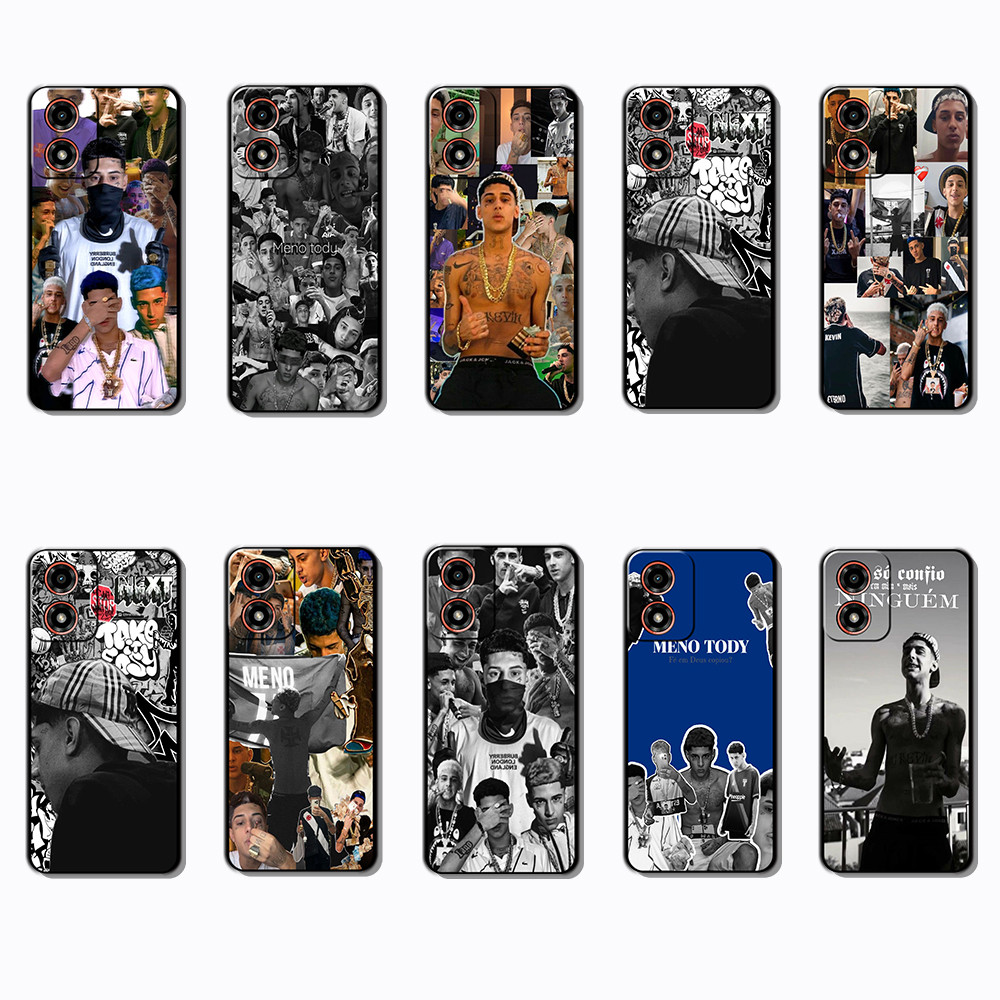 Capa De Telefone Preta Macia E Elegante Para Motorola Moto G04 G04S G05 G15 G35 