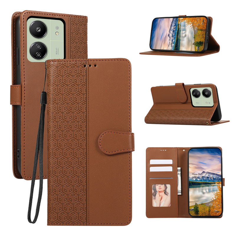 Capa Para Samsung Galaxy A27 A57 A27 A08 A18 A07 A17 A56 A36 A26 A06 A16 A37 5G 4G Flor Macia Fina Carteira De Couro Dia
