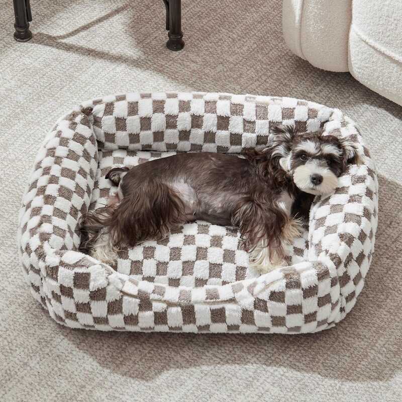 Ninho para animais de estimação pano ninho quadrado macio e confortável cama para animais de estimação cama para cães so
