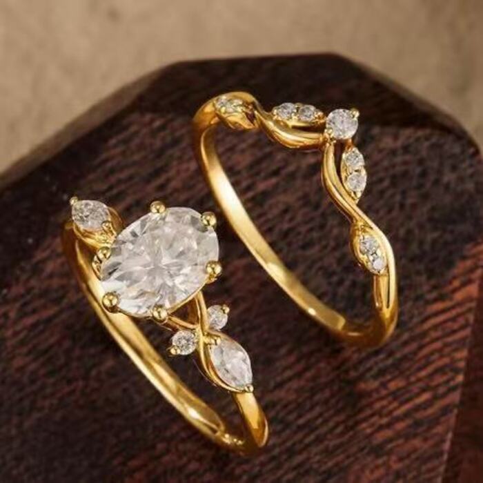 RUBY Venda quente torção diamante casal anel senhoras anel de diamante completo High-End moda anel jóias