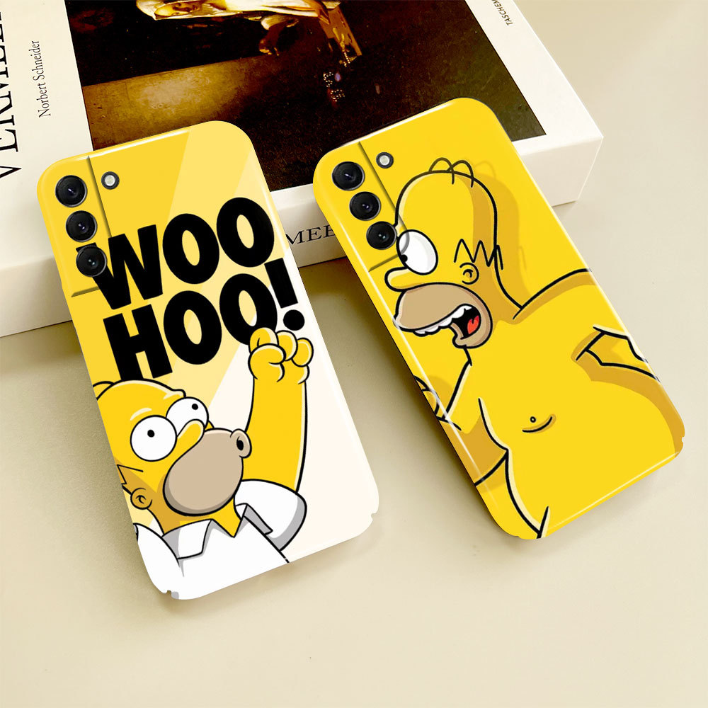 Capa De Telefone Simpson Amarelo 084B Para Samsung A20 A23 A50S A52 A14 A15 A16 A21 A22 A24 A25 A26 A30 A10S A11 A12 A13