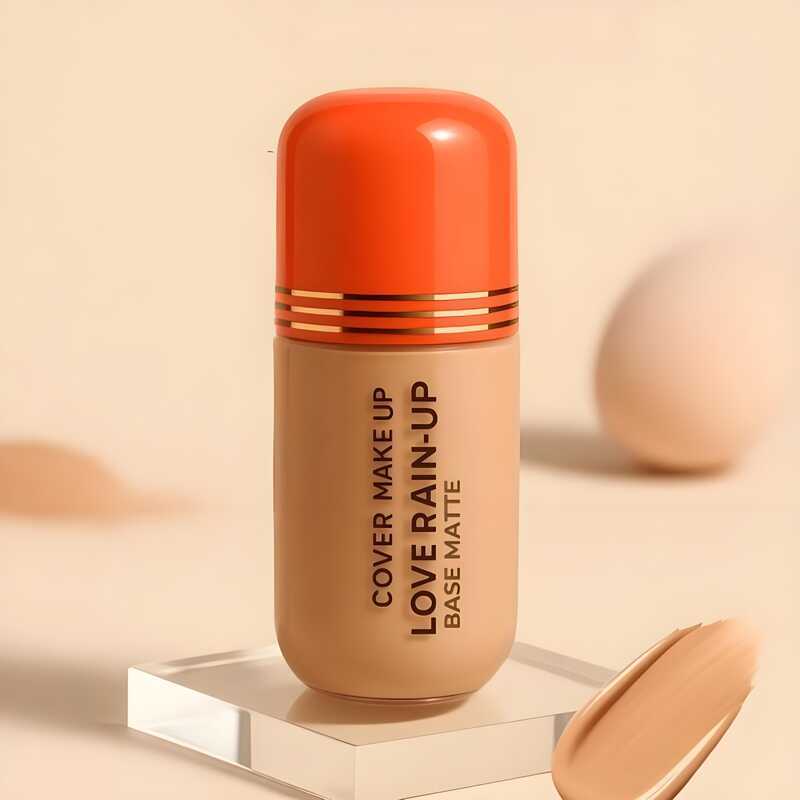 Base Matte Cover Up Love Rain - Cobertura Alta, Aveludado e Resistente à Água​ LR2016