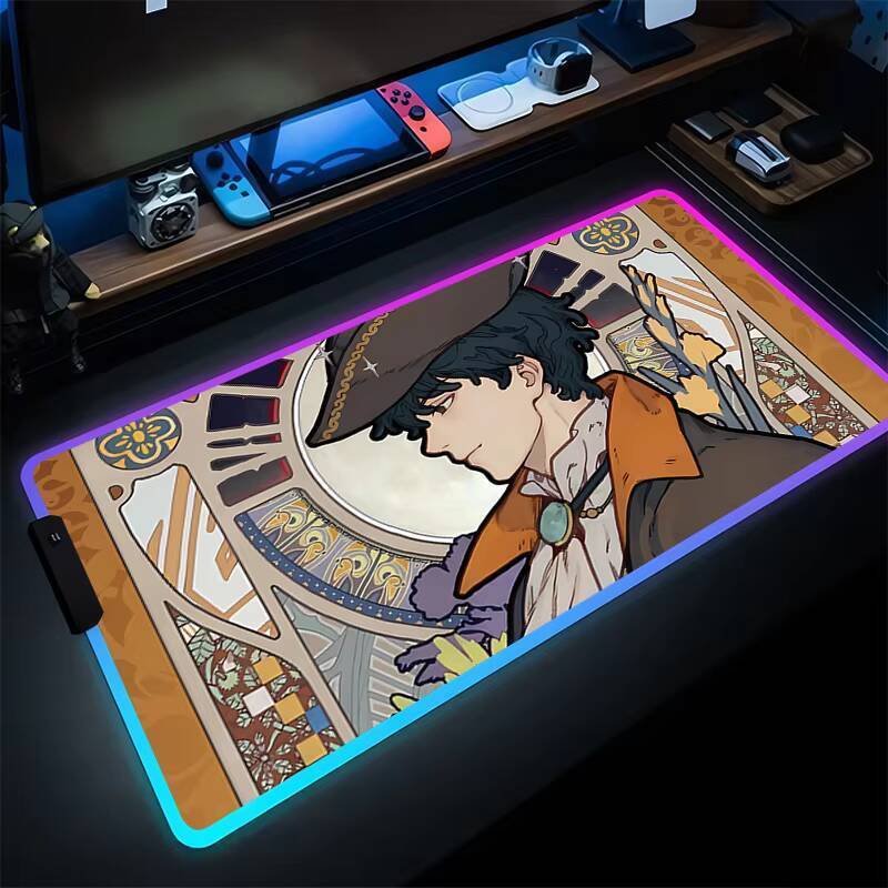 Legal Mouse Pad Jogos RGB Acessórios De Computador Teclado LED Portátil Senhor Dos M-Misteries Tapetes De Mesa Estendido
