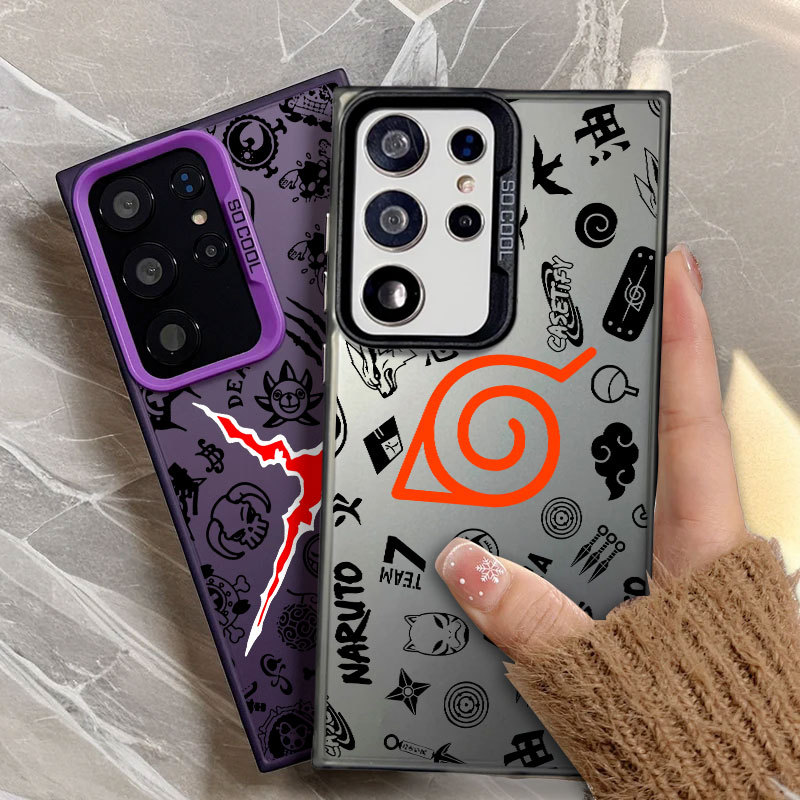 Naruto One Piece Anime Japonês Capa De Telefone De Luxo Para Samsung S26 Ultra S25 FE S23 S24 A57 A37 5G S22 S21 S20 S26