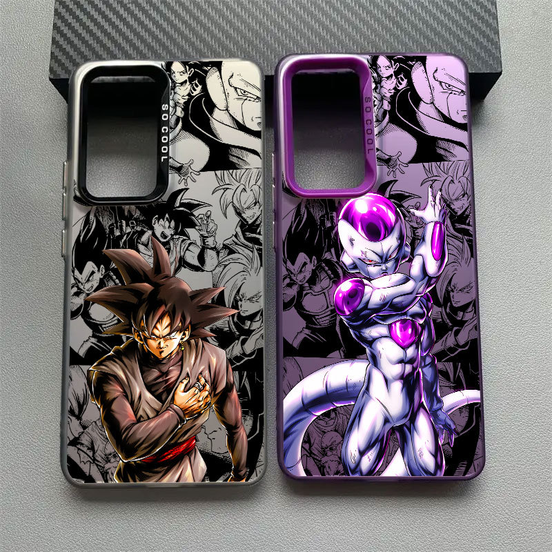 Dragon Ball Frieza Goku Capa De Telefone Zamasu Preta Para Samsung A57 A56 5G A37 A36 A27 A17 A07 A54 A55 A35 A34 A32 A5