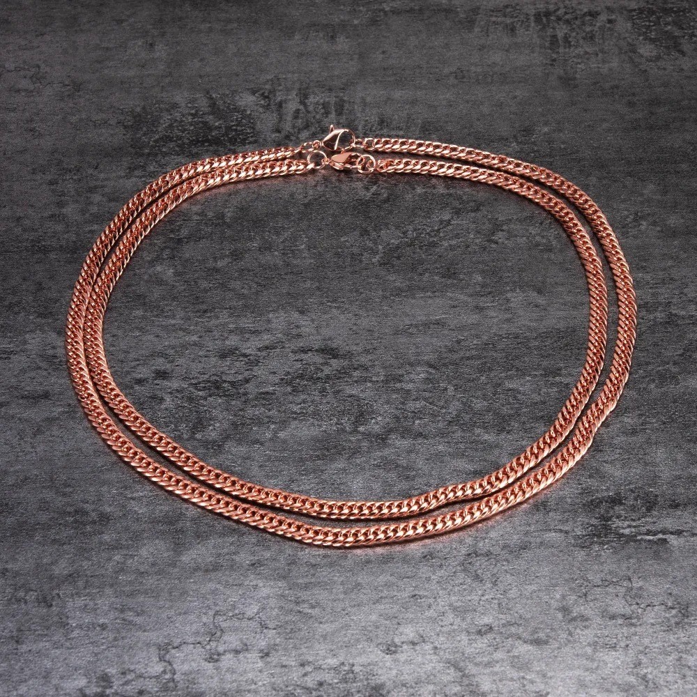 RUBY Cubano Colar Masculino Feminino Cobre Ajustável Torcido Resistente a Riscos Colar Hip- em Oferta na Shopee