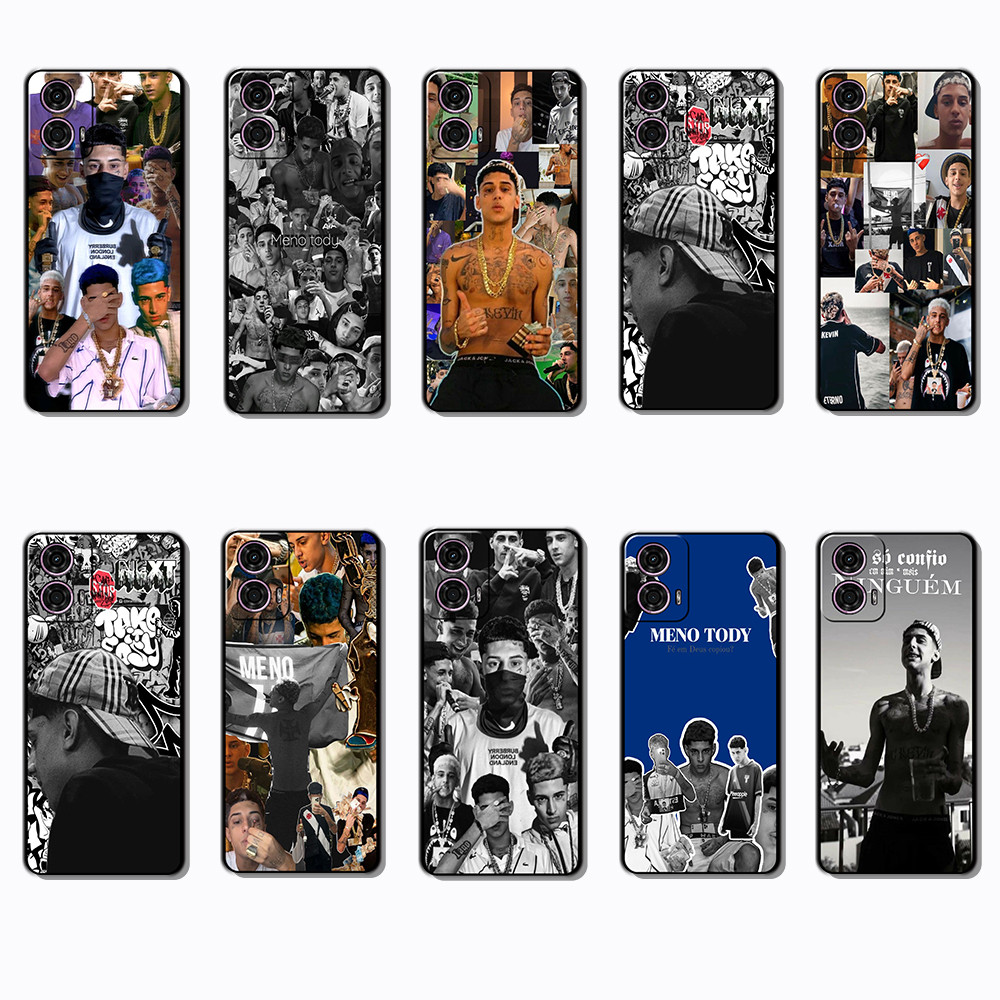 Moda Macio Preto Caso De Telefone Para Motorola Moto G24 G34 G85 G45 S50NEO E15 