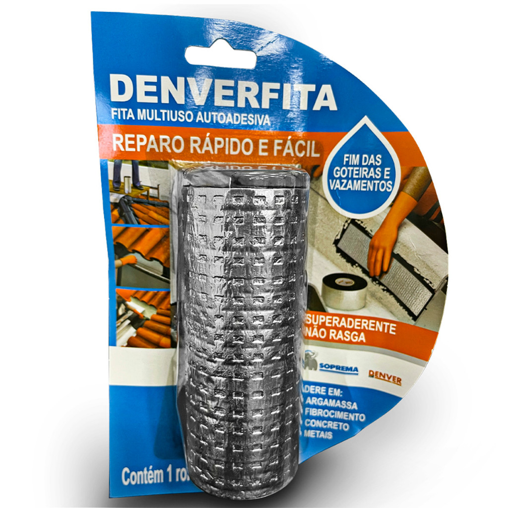 Manta Asfáltica Aluminizada 10Cm X 01M 40180018 Denverfita