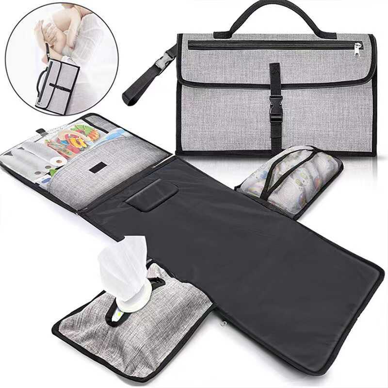 Bebê multifuncional fralda almofada mesa saco de armazenamento de fraldas portátil fralda mudando almofada mãe bebê saco