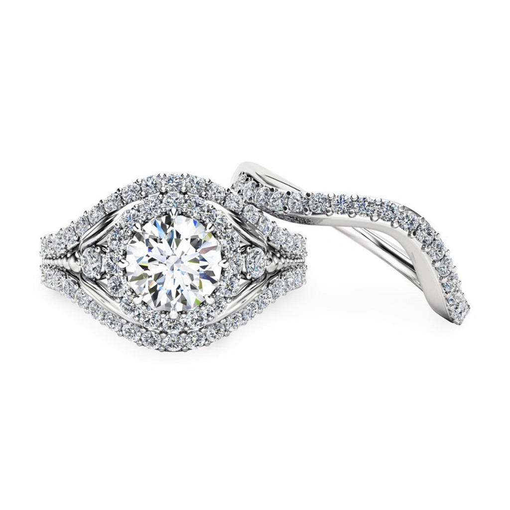 Ruby novo estilo anel conjunto simples clássico anjo olho anel de diamante conjunto anel par anel senhoras anel
