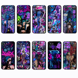 Capa De Telefone Preta Macia E Elegante Para Xiaomi Redmi Note 10 10S 11 SE 10T Poco M3 M5S Pro League of Legends caseg