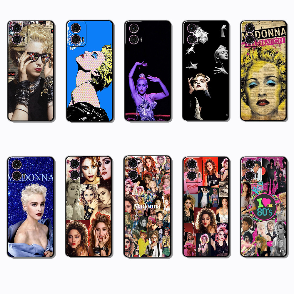 Moda Macio Preto Caso De Telefone Para Motorola Moto G24 G34 G85 G45 S50NEO E15 