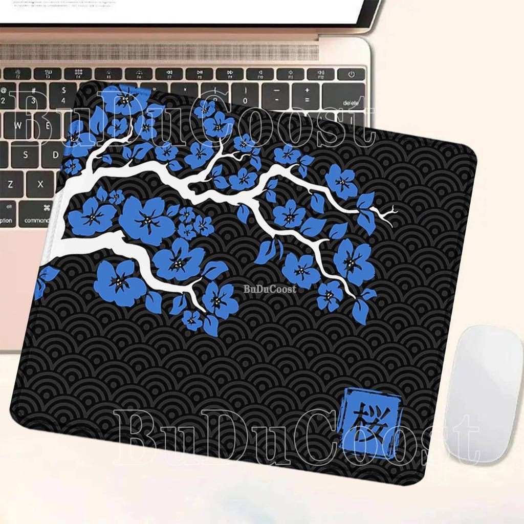 Flor De Cerejeira Sakura Impressão HD Mousepad Tamanho Pequeno Teclado Do Computador Acessórios De Escritório overlock M