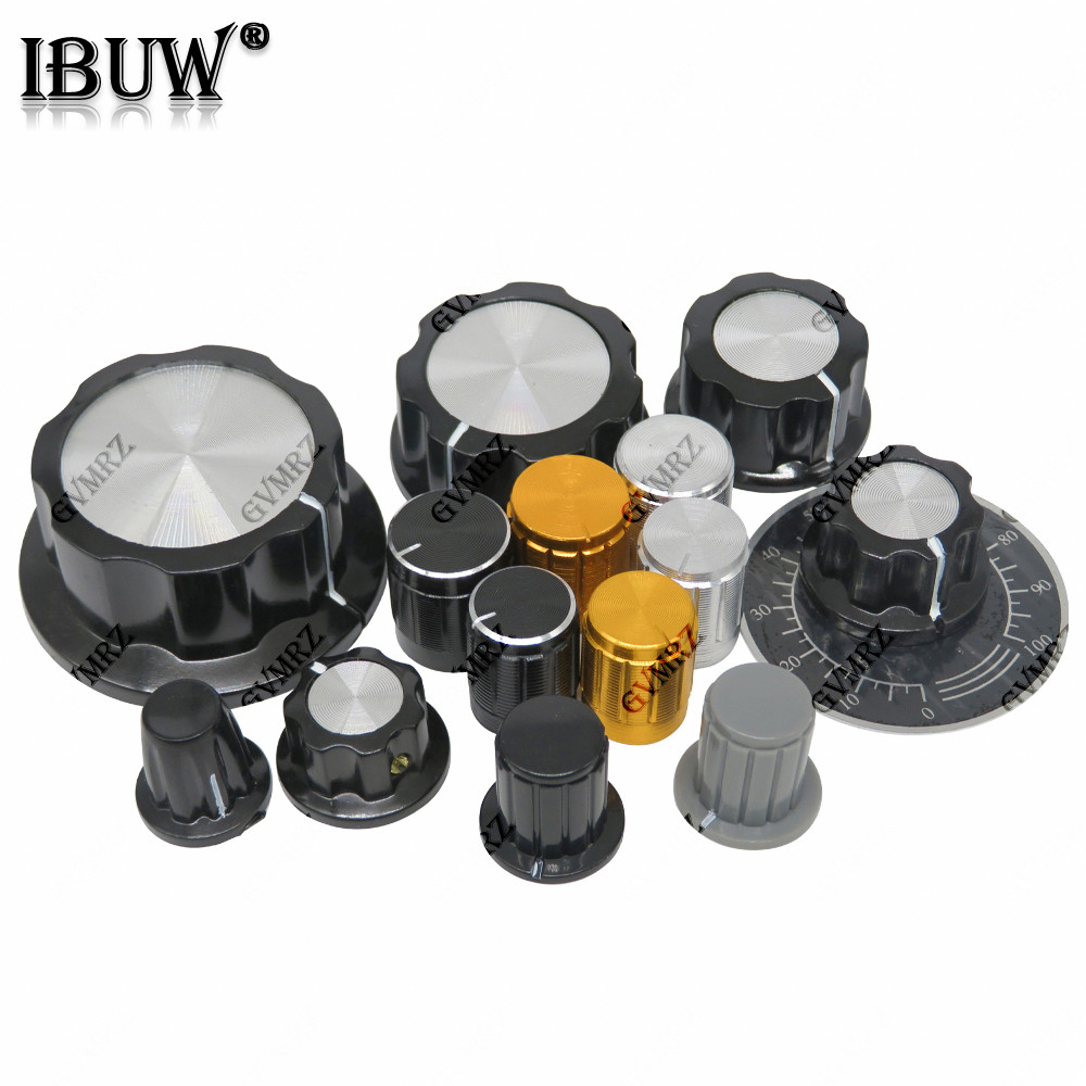 MF-A01/A02/A03/A04/A05/Botão Do Potenciômetro/Tampa De Liga De Alumínio/Alça Furo Interno Peça De Escala De 4MM