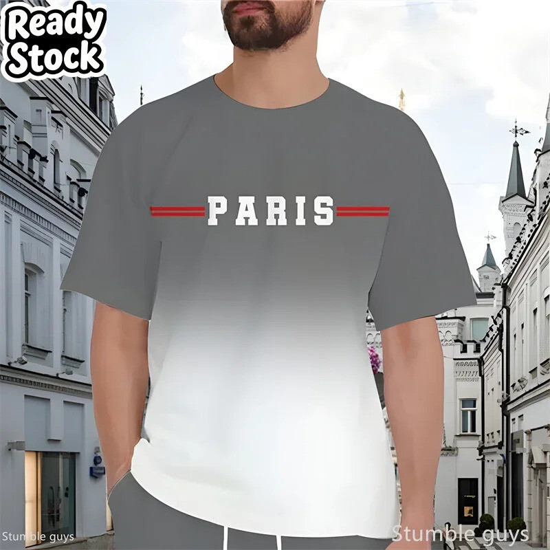 Camiseta Masculina Oversized Streetwear Verão Retro Impressão Solta Manga Curta Respirável Macio Tamanho Grande Esportes