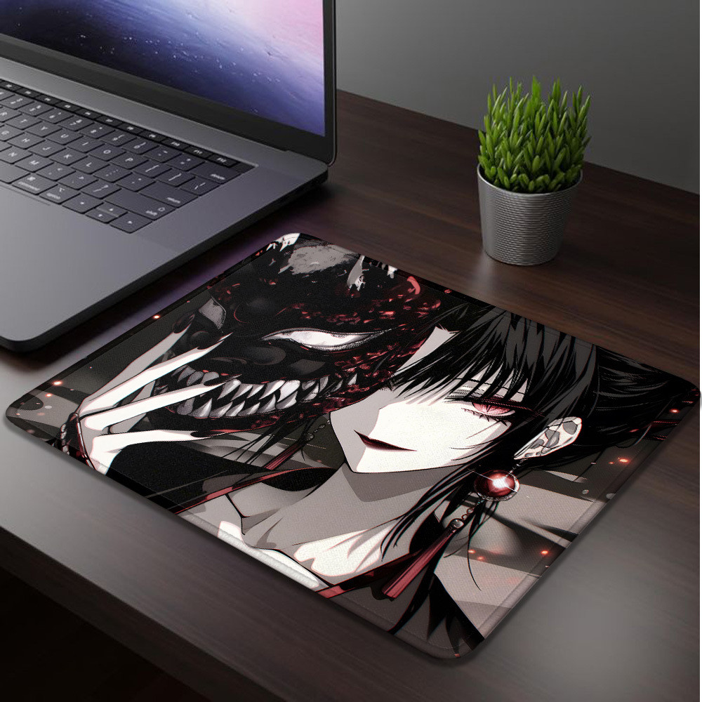Mal Espírito Máscara Computador Mousepad Gamer Mause Almofada Para Mouse Tapete De Mesa Mouspad Acessórios De Escritório