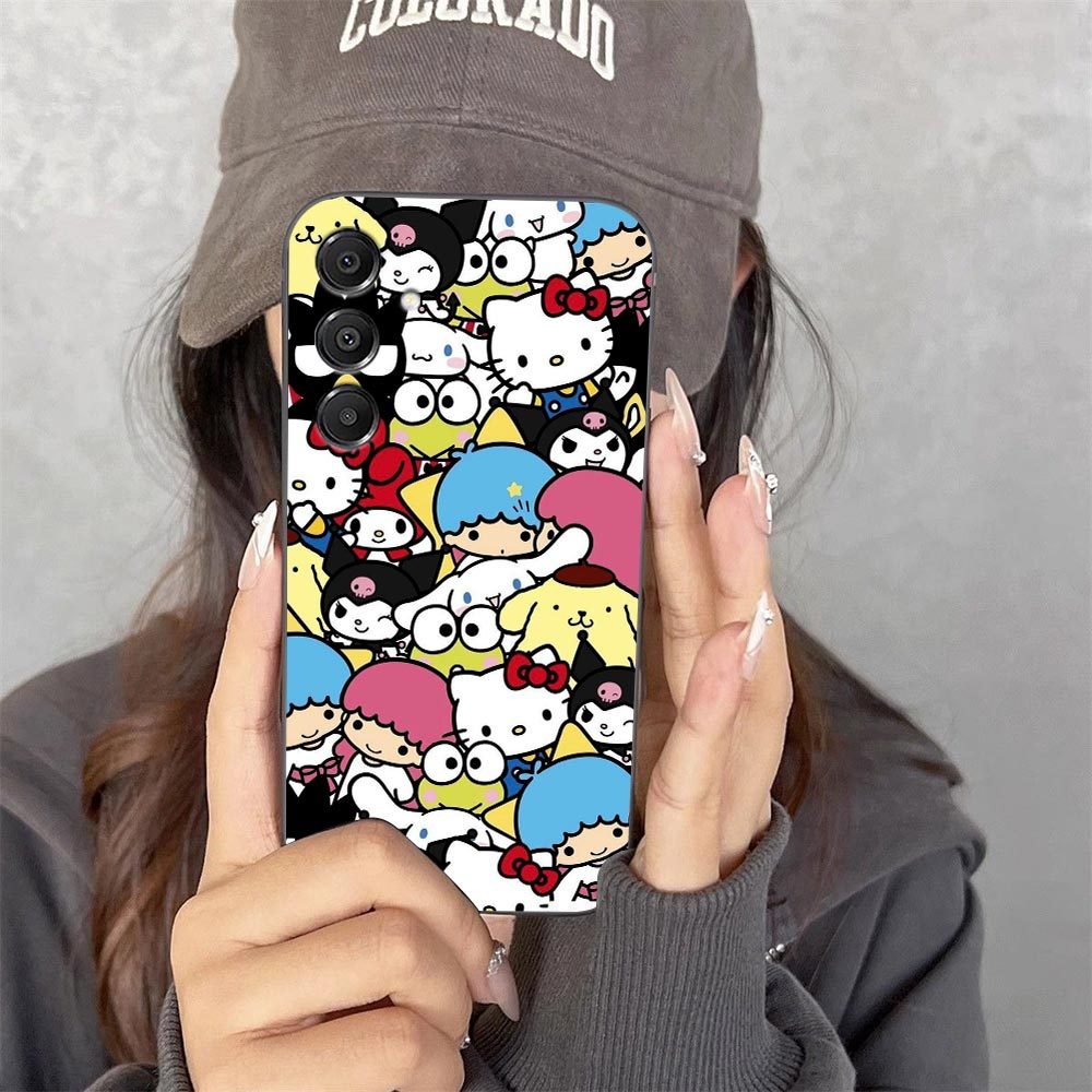 Gato Dos Desenhos Animados Hello Kitty Caso De Telefone Para Samsung Galaxy A14 A15 A16 A17 A22 A23 A26 A27 A32 A35 A36 