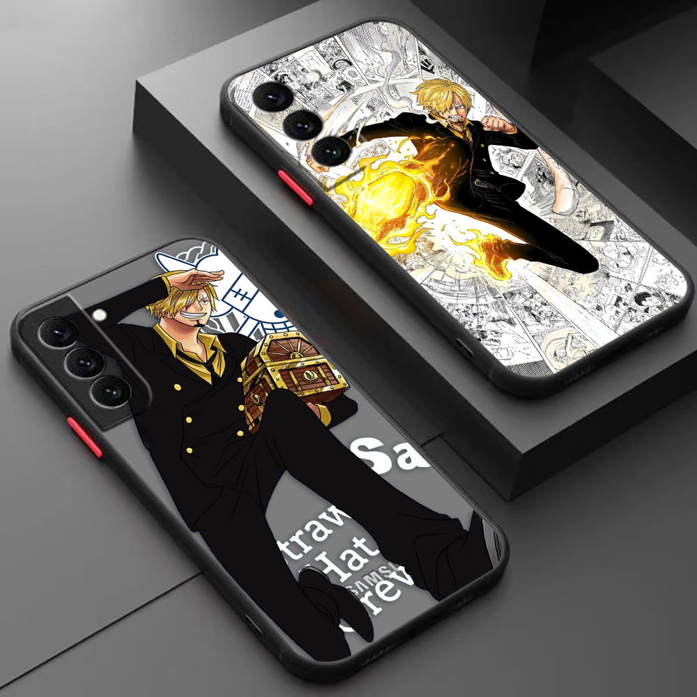 Capa De Telefone Sanji Preto 081A Para Samsung S22 S25 S20 S21 S23 S24 Plus Ultra FE A33 A17 A34 A42 A52S A53 A54 A55 5G