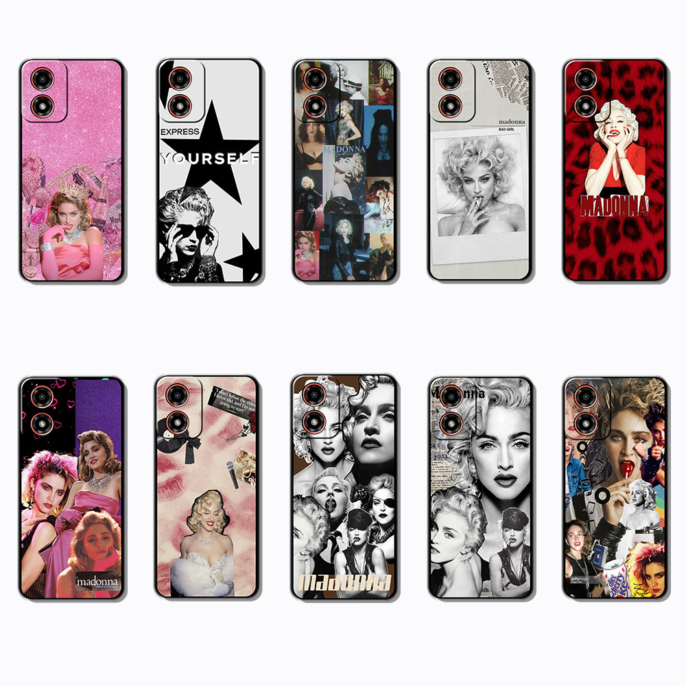 Capa De Telefone Preta Macia E Elegante Para Motorola Moto G04 G04S G05 G15 G35 