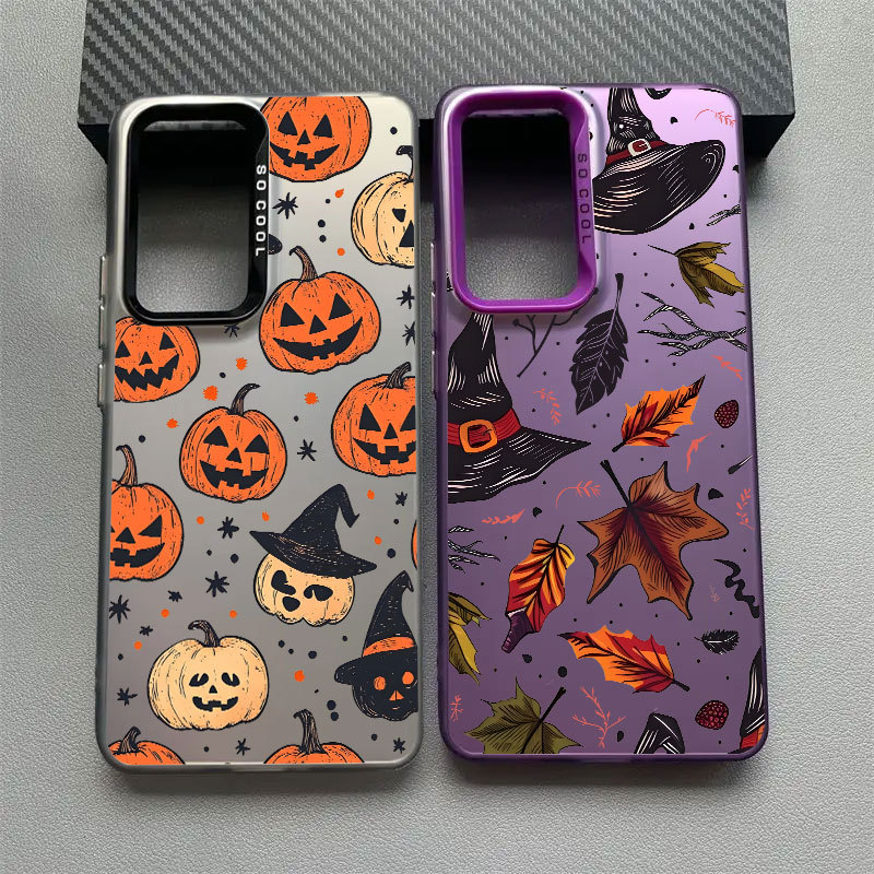 Chapéu De Abóbora De Bruxa Deixa Capa De Telefone Para Samsung A57 A56 5G A37 A36 A27 A17 A07 A54 A55 A35 A34 A32 A52 A5