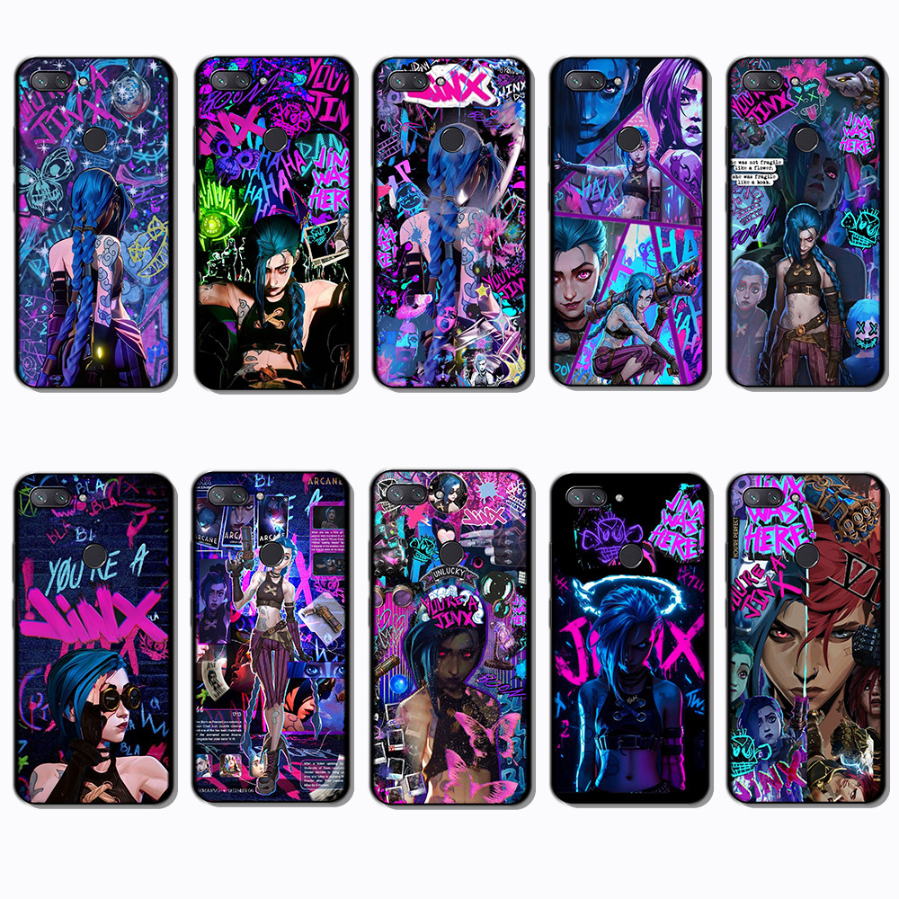 Capa De Telefone Preta Macia E Elegante Para Xiaomi Mi 8 Lite A1 5X League of Legends caseg