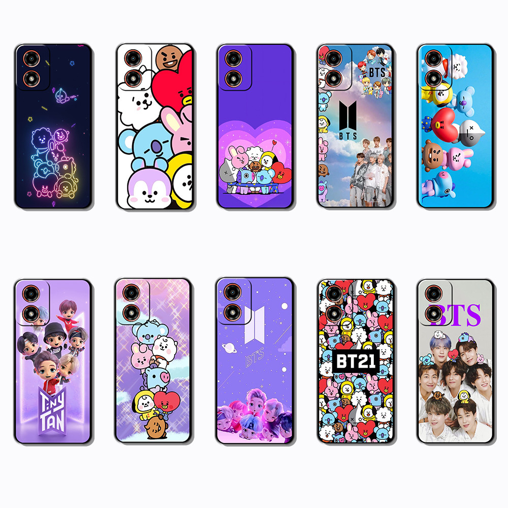 Capa De Telefone Preta Macia E Elegante Para Motorola Moto G04 G04S G05 G15 G35 
