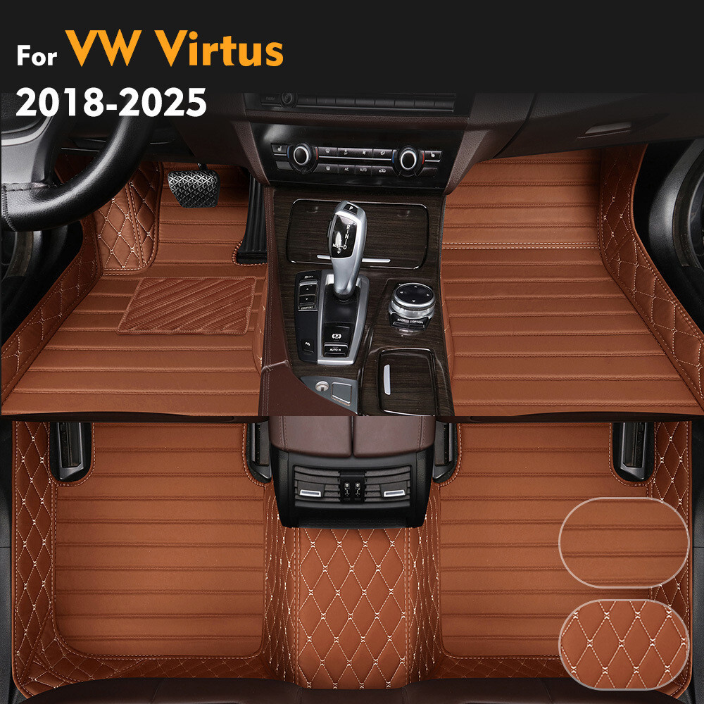 Para Volkswagen VW Virtus 2018-2025 2019 2020 21 22 23 Tapetes De Carro Personalizados Almofadas De Pé Automóvel Capa De