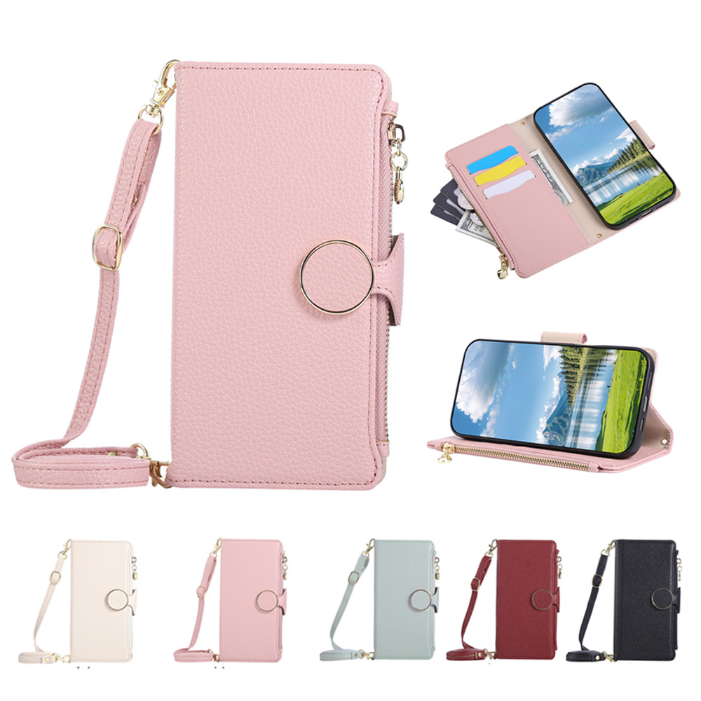  Capa Para Samsung Galaxy A27 A57 A27 A08 A18 A07 A17 A56 A36 A26 A06 A16 A37 5G 4gcarteira De Couro Com Fivela Brilhan