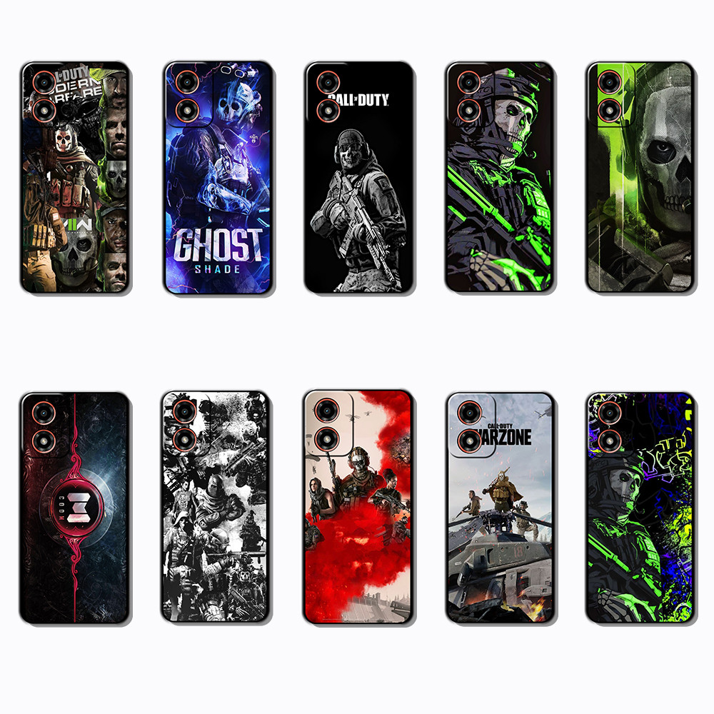 Capa De Telefone Preta Macia E Elegante Para Motorola Moto G04 G04S G05 G15 G35 
