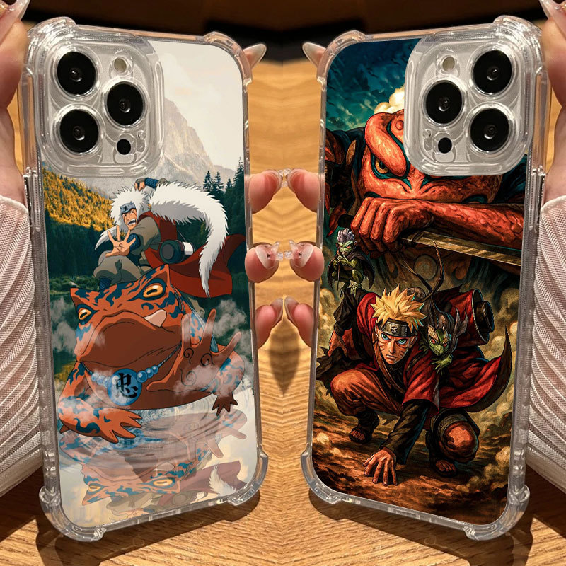 Modo Imortal Jiraiya Naruto Anime Capa De Silicone Transparente Para iPhone 17Air 17 16e 16 15 14 13 12 11 Pro Max Air P