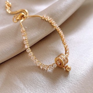 20 pulseira pulseira pequena cintura contas de cobre não-desbotamento feminino zircão pulseira moda luz luxo nicho pulse