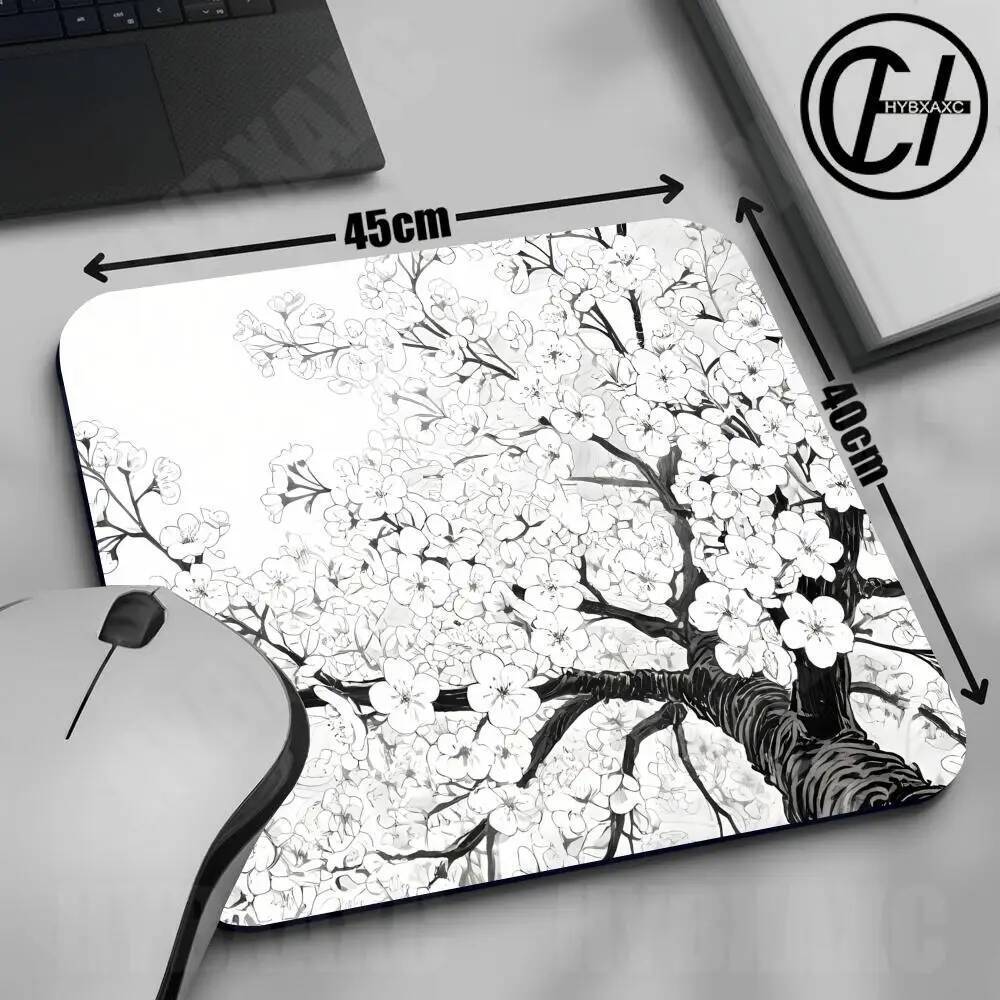 Paisagem Sakura Deskmat Acessórios Do Computador Portátil Mousepad Retro Van Gogh Pintura A Óleo Lírio De Água Borracha