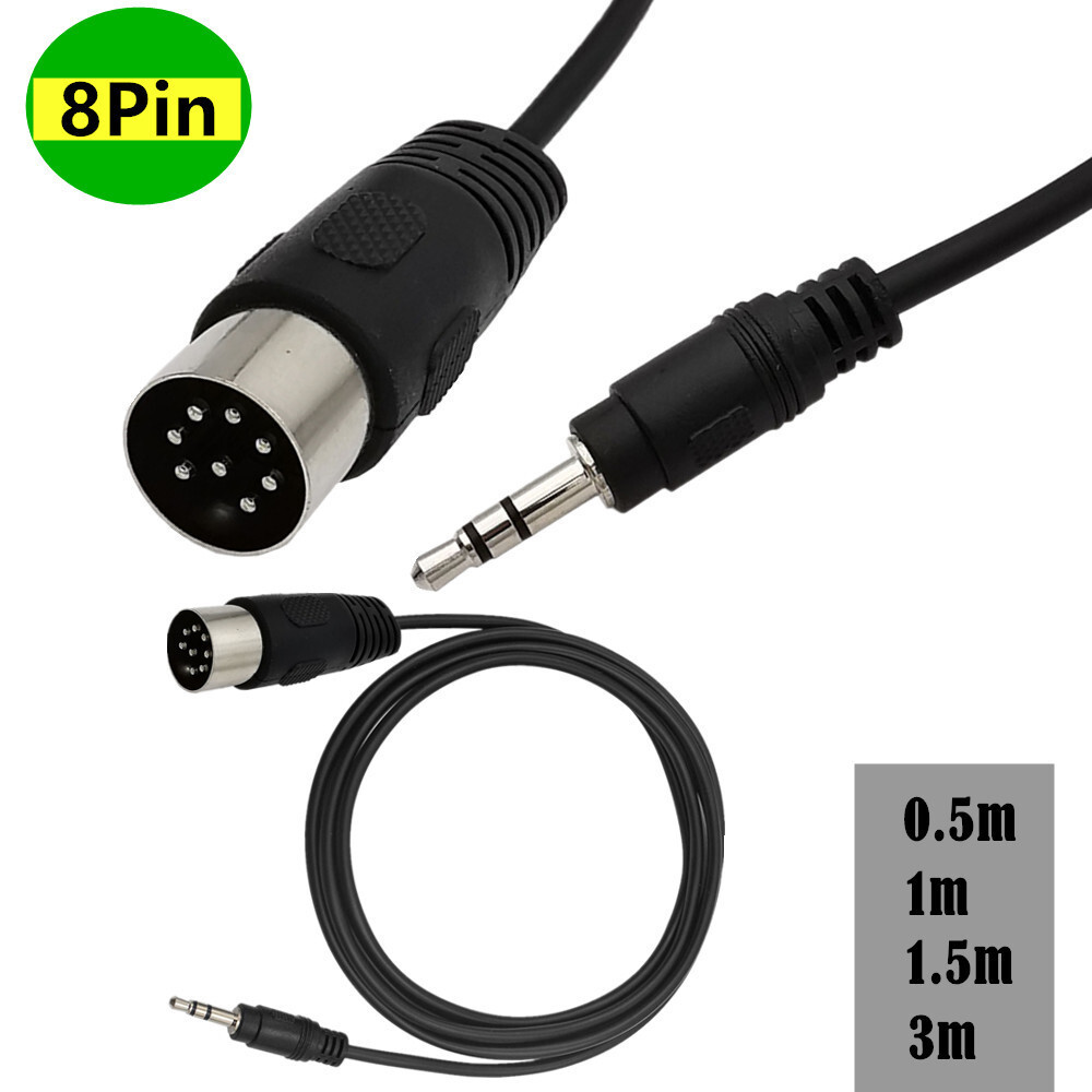 3.5 plugue de áudio para MIDI 8 núcleos instrumento Musical cabo adaptador saída de áudio do computador MIDI8-Core DIN8P