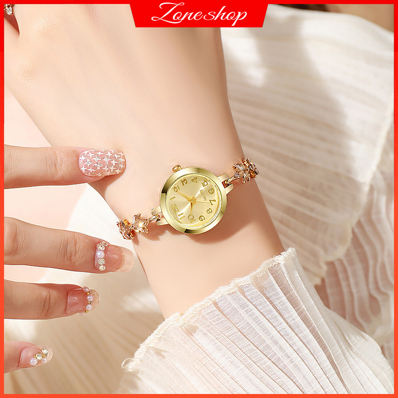 Relógios Femininos Elegantes Moda Strass Pulseira Relógio De Quartzo em Oferta na Shopee