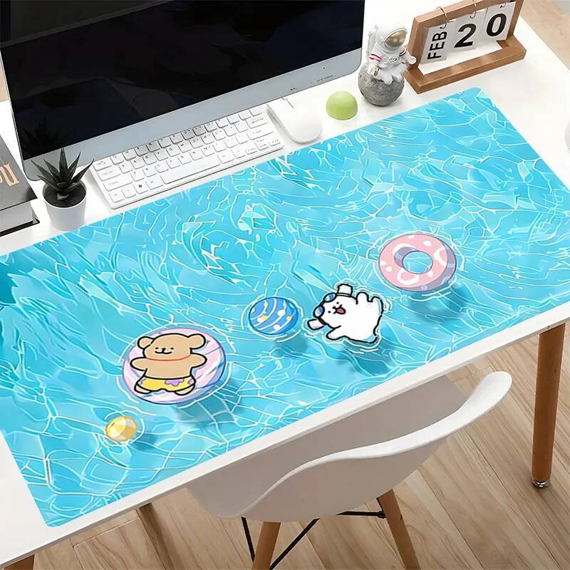 Anime Cão Mouse Pad Verão Temático Dos Desenhos Animados Tapete De Mesa Antiderrapante Acessórios Do Computador kawaii T