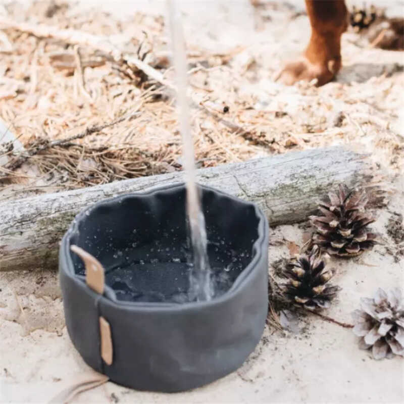 Tigela de lona para animais de estimação, tigela para beber cães, utensílios para animais de estimação, tigela de alimen