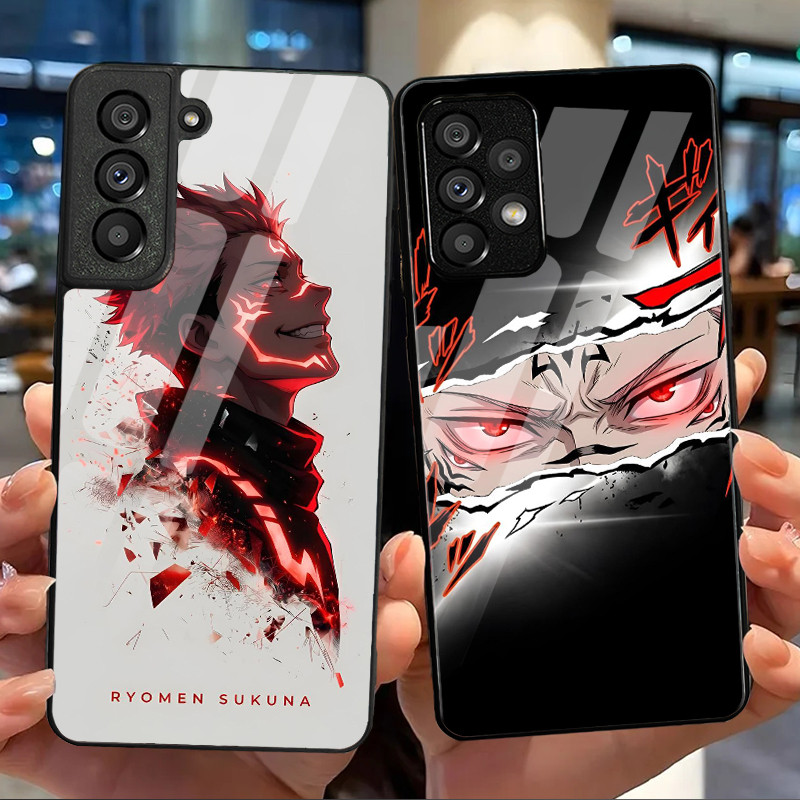 Jujutsu Kaisen Sukuna 01 Capa De Telefone De Vidro Para Samsung Galaxy S20 FE S20 Plus S21 S22 S23 S23 S24 S25 S26 Ultra