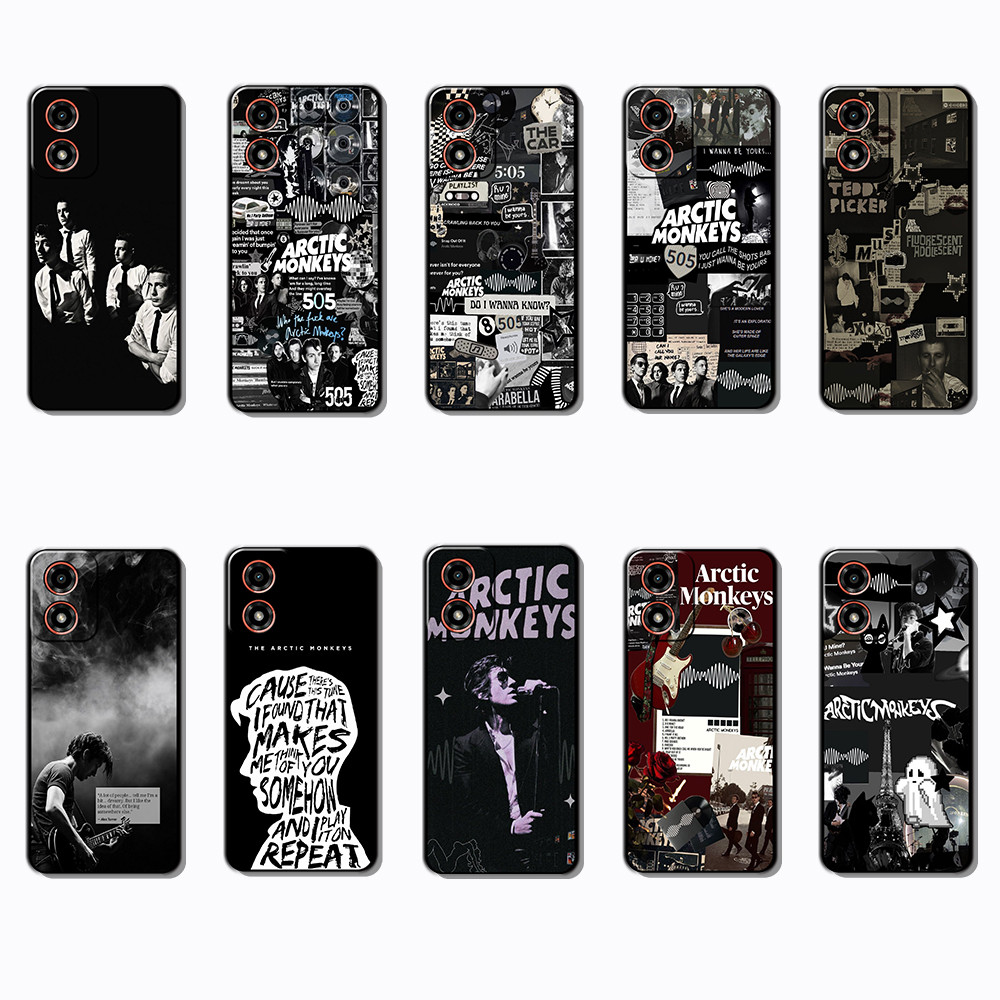 Capa De Telefone Preta Macia E Elegante Para Motorola Moto G04 G04S G05 G15 G35 