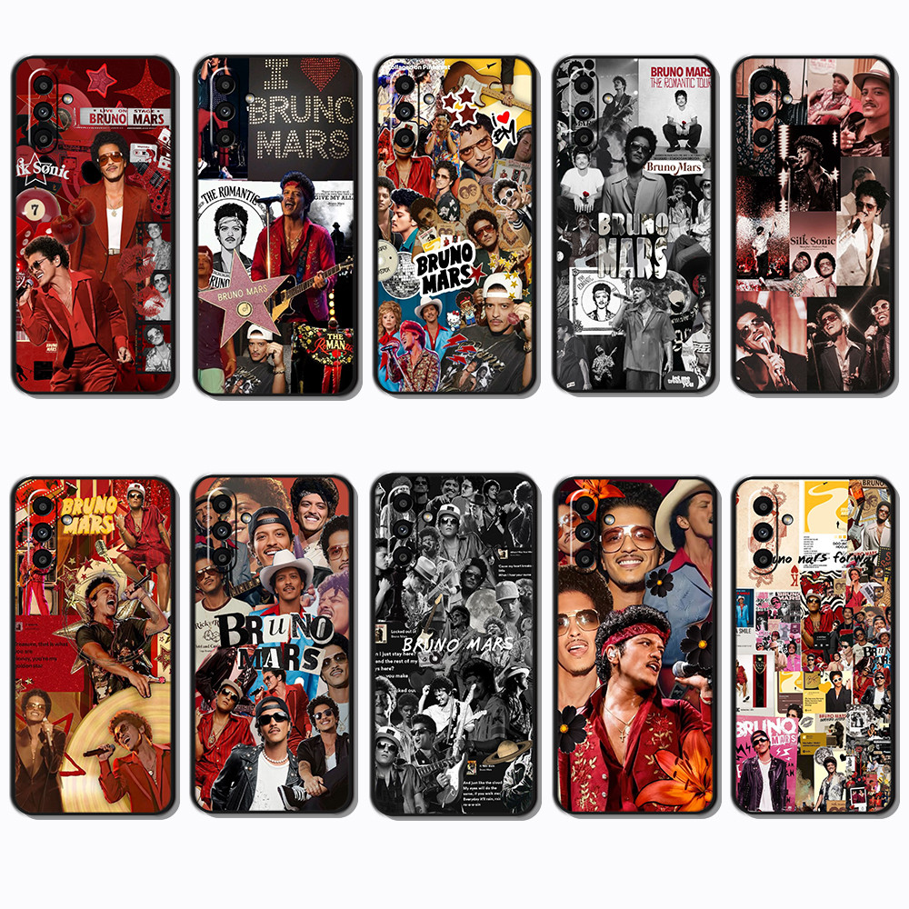 Moda Macio Preto Caso De Telefone Para Samsung Galaxy M15 M54 M62 M23 M14 M34 M3