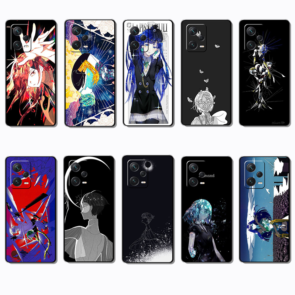 Capa De Telefone Preta Macia E Elegante Para Xiaomi POCO F5 Redmi Note 12 Turbo Land of the Lustrous caseg