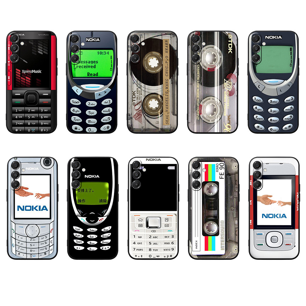 Samsung A55 A35 A24 A25 161mm A15 A05 A05S M55 M15 M35 4G 5G Nokia Capa De Telefone TPU Preta Macia