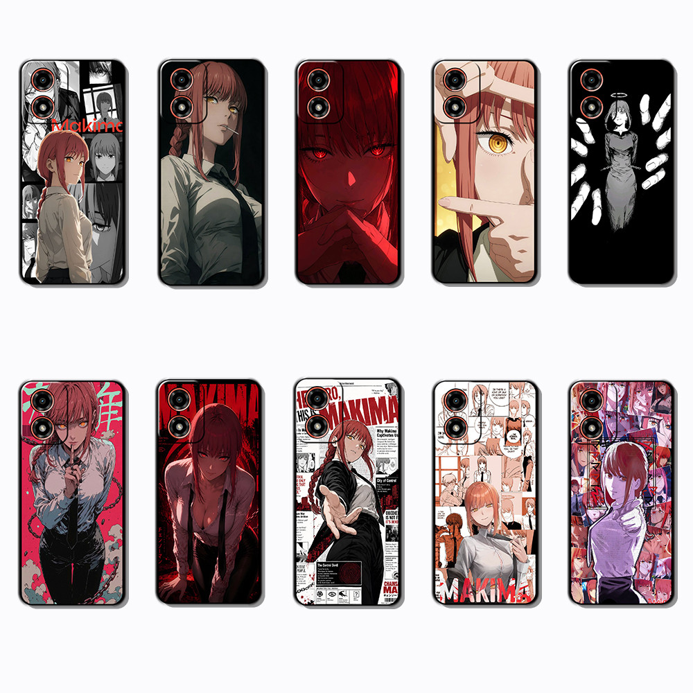 Moda Macio Preto Caso De Telefone Para Motorola Moto G04 G04S G05 G15 G35 G86 Mo