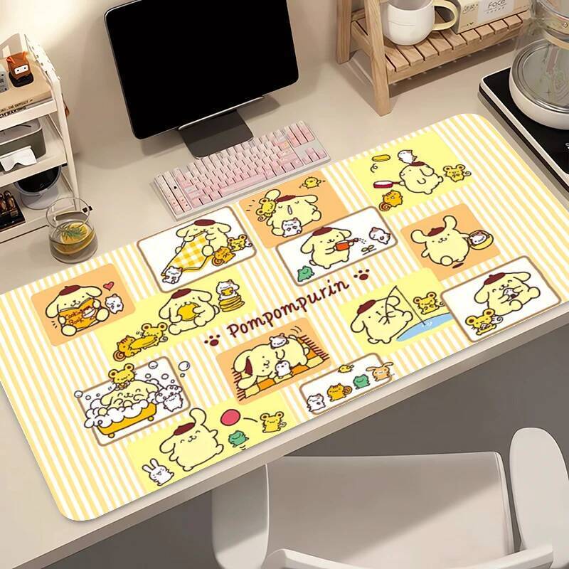 Mouse Pad De Borracha Pompompurin Anime Gamer Computador Estilo Dos Desenhos Animados Mousepad Acessórios De Jogos Table