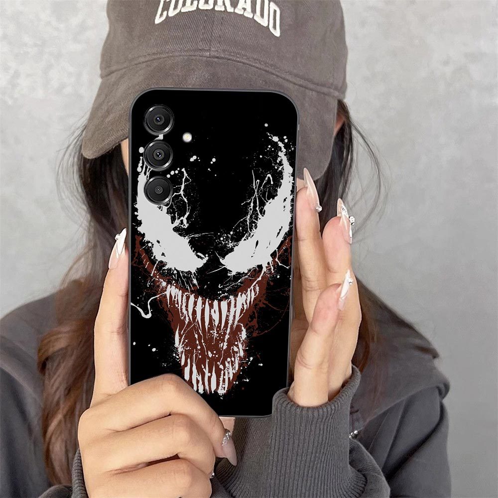 Marvel Venom Rosto Caso De Telefone Para Samsung Galaxy A14 A15 A16 A17 A22 A23 A26 A27 A32 A35 A36 A37 A51 A52 A53 A54 
