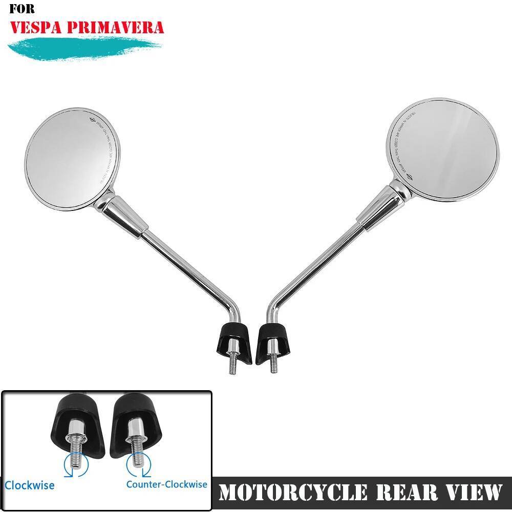 Espelhos Retrovisores Para Motocicleta , Acessórios Laterais Esquerda E Direita Vespa Primavera 4T-3V NOABS E2 E4 50 125