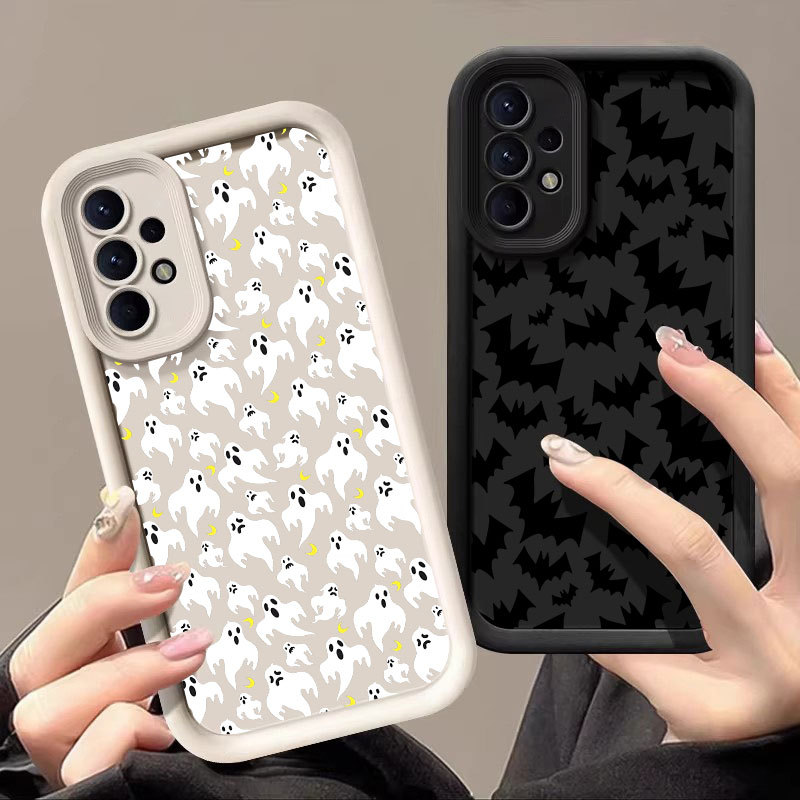 Capa De Halloween Do Morcego Fantasma Para Samsung A57 A56 A55 A37 A36 A35 A53 A54 5G A73 A34 A07 Macia A25 A22 A23 A14 