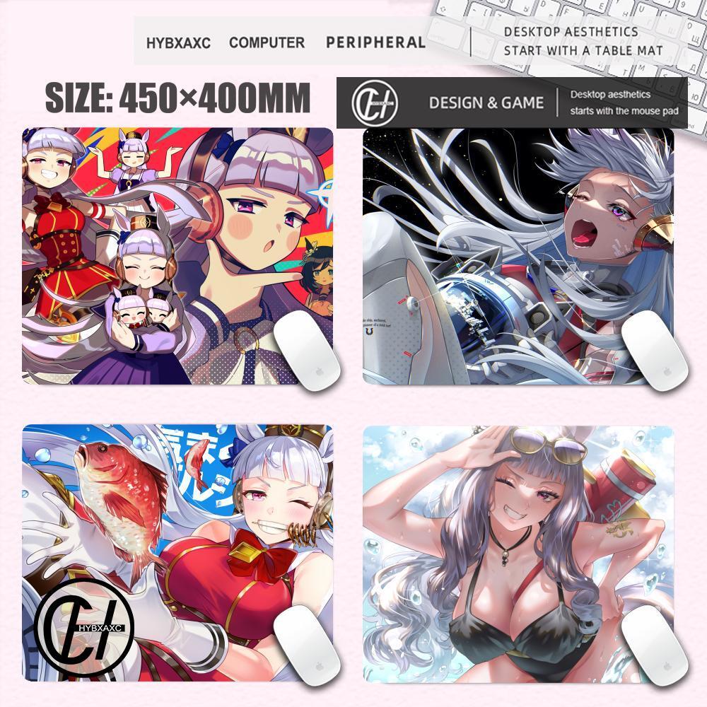 Umamusume Ouro Navio Mouse Pad 40X45 Quadrado Acessórios Do Computador Tapetes De Mesa De Jogo De Escritório Pequena Dec