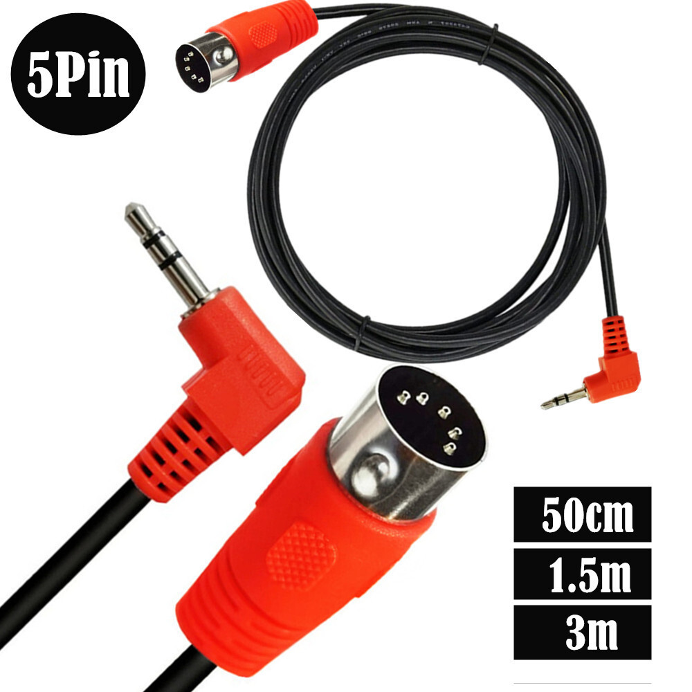 Plugue de áudio de cotovelo de 3.5 mm e 90 para cabo adaptador grande DIN de 5 pinos Saída de áudio de computador din DI