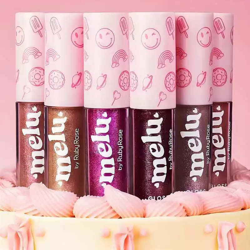Lip Gloss Ruby Rose Melu - Brilho e Toque Confortável RR-F8235